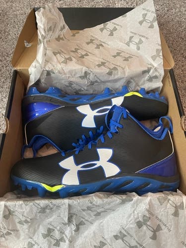 New Under Armour Men's Molded Football Cleats High Top - UA Team Spine Fierce MC WIDE- Size 15