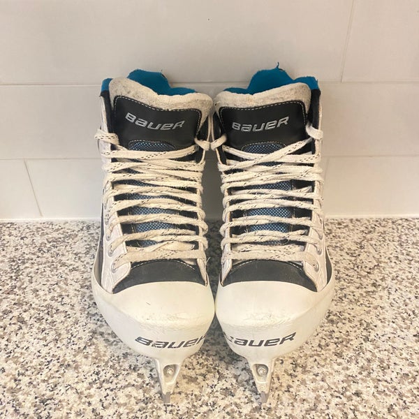 Used Bauer Regular Width Size 6 Reactor 5000 Hockey Goalie Skates