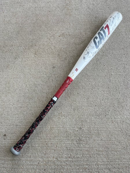 Used BBCOR Certified Marucci CAT 7 Connect Hybrid Bat -3 30OZ 33"