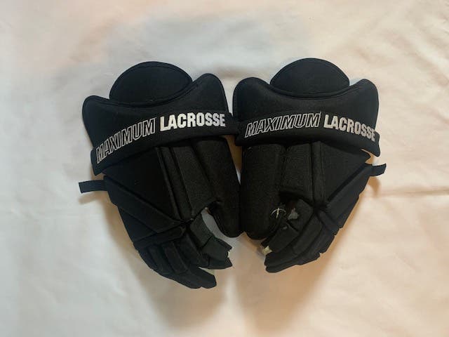 Used Goalie Maximum Lacrosse Box Lacrosse Gloves Large
