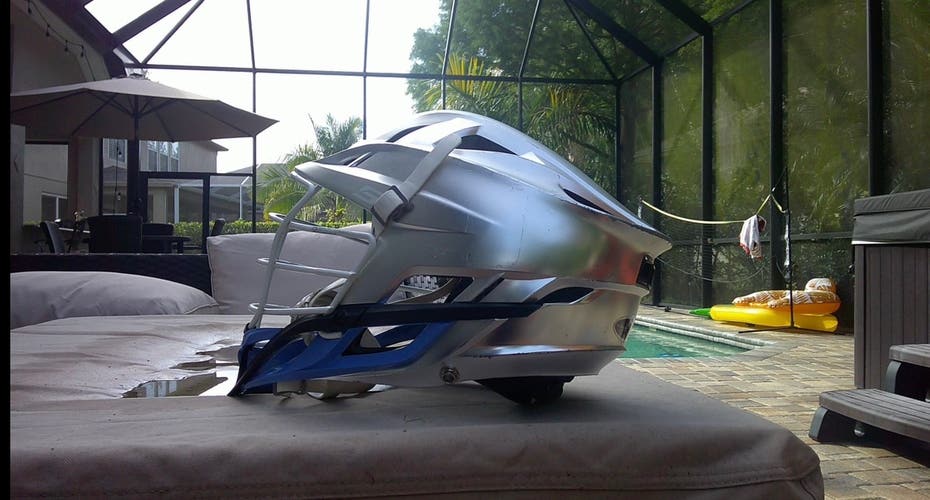 Silver Cascade S Lacrosse Helmet