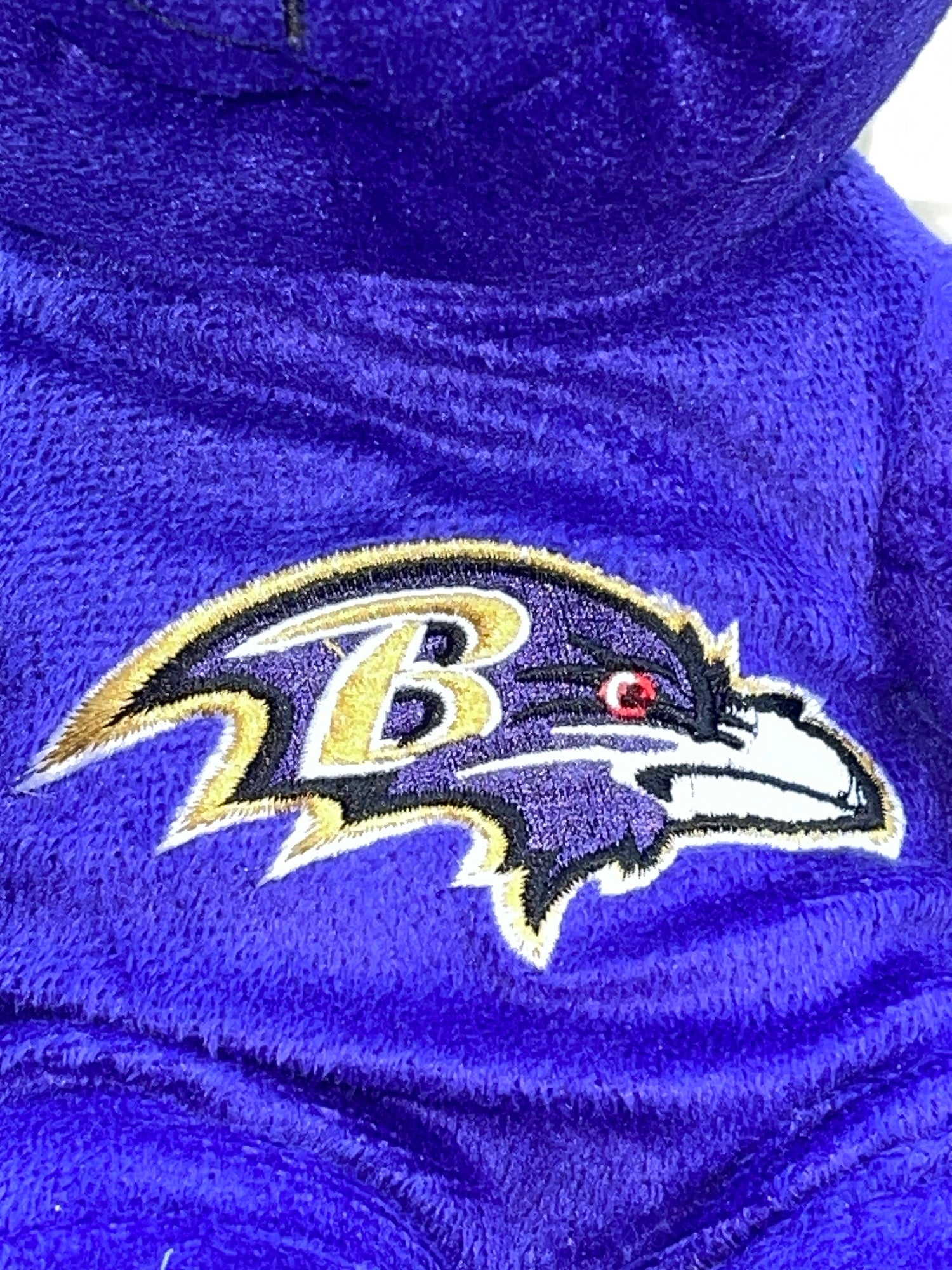 Baltimore Ravens NFL Football Fan Sports Apparel Embroidered logo Hoodie  Purple