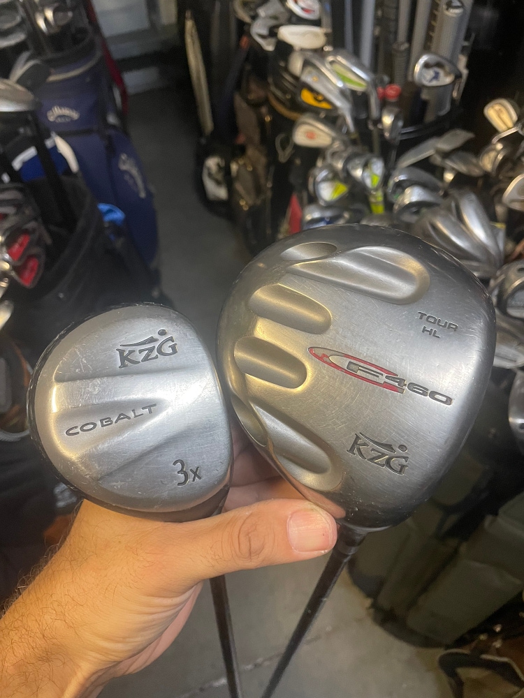 KZG Golf Driver Tour HL And 3 Wood cobalt In Right Handed