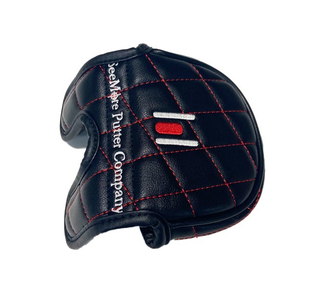 NEW SeeMore Black w/ Red Stitching Center Shaft Mallet Golf Putter Headcover