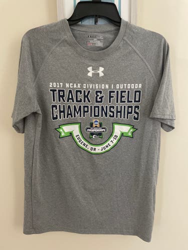 Gray 2017 D1 Track and Field Championships Adult Unisex Under Armour Shirt