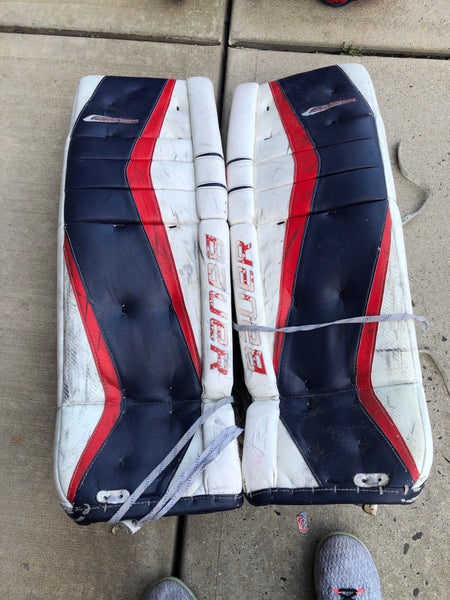 Used 33" Bauer Reactor 9000 Goalie Leg Pads