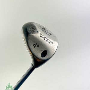 Used Callaway Big Bertha War Bird Strong Four 4 + Plus Wood Firm Graphite Golf