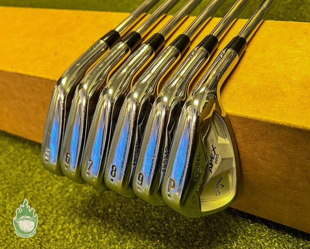 Tour Issue Used Callaway APEX Pro Forged '19 H Irons 5-PW Stiff Steel Golf Set