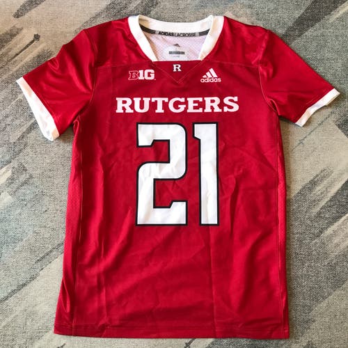 Adidas Rutgers Scarlet Knights Lacross Jersey - Men's Large