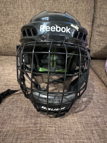 Reebok Hockey Helmet with Bauer Cage