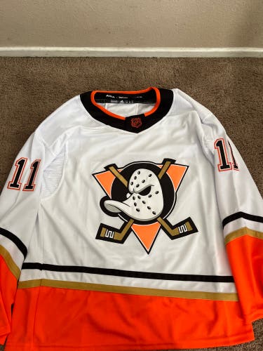 New 2023 Reverse Retro Anaheim Ducks Trevor Zegras Jersey Size 52 (L)