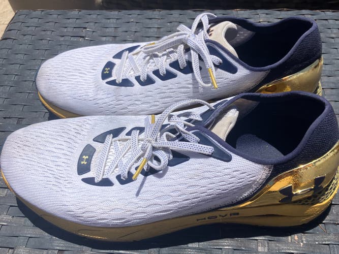 Notre Dame Lacrosse Used Men's Size 11 (Women's 12) Under Armour Hovr Shoes