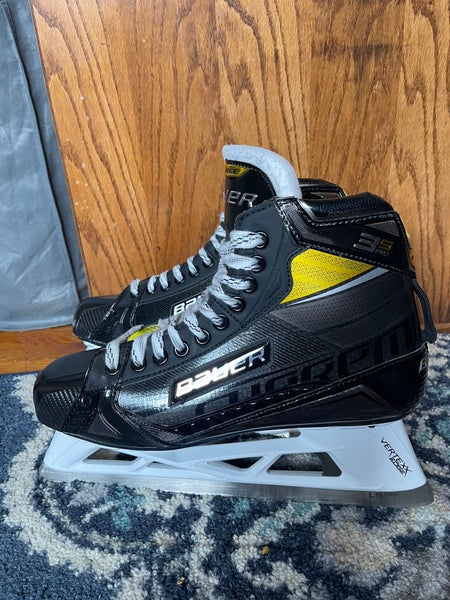 Used Bauer Regular Width Size 11.5 Supreme 3S pro Hockey Goalie Skates