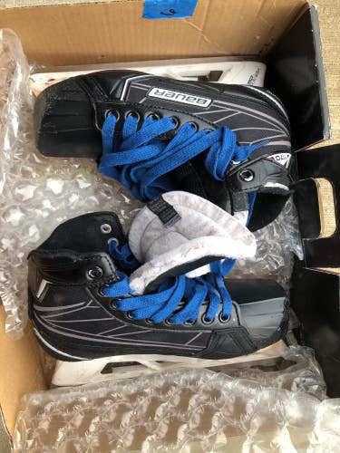 Used Junior Bauer Supreme S170 Hockey Goalie Skates D&R (Regular) 3.0