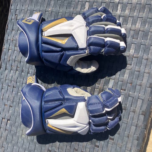 Notre Dame Lacrosse Used Player's Gait Lacrosse Gloves 13"