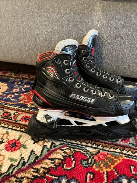 Junior Used Bauer Vapor 1X Hockey Goalie Skates Regular Width Size 5.5 *More Sizes*