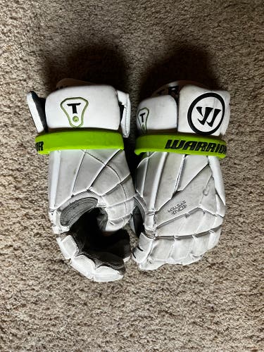 Used Player's Warrior 13" Burn Pro Lacrosse Gloves
