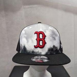 NWS Boston Red Sox New Era 9fifty Grey Snapback Mesh back Hat MLB