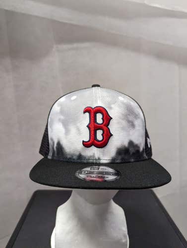 NWS Boston Red Sox New Era 9fifty Grey Snapback Mesh back Hat MLB