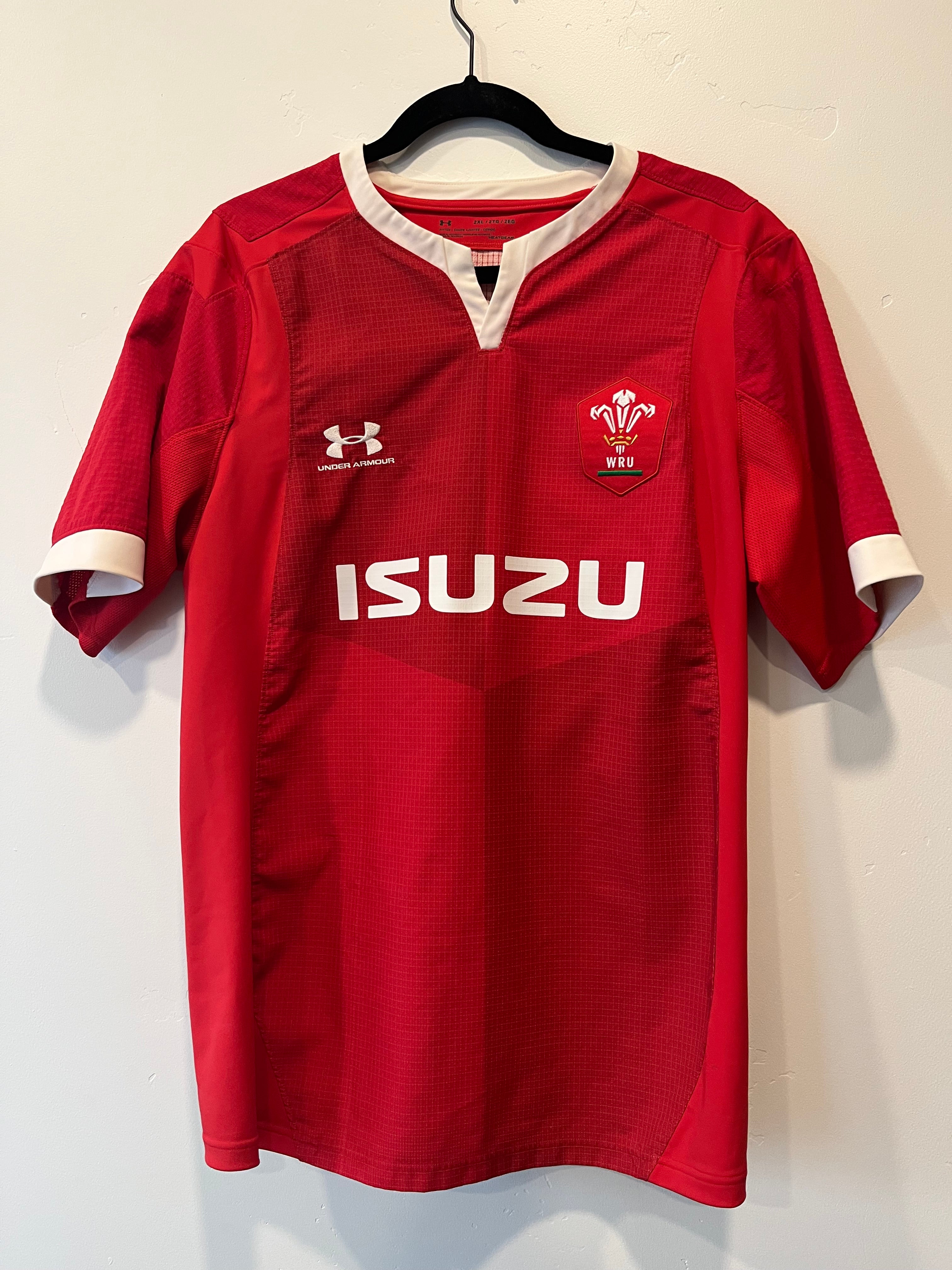 Romper cinturón Comienzo Under Armour Wales National Rugby Union Official Game Jersey | SidelineSwap