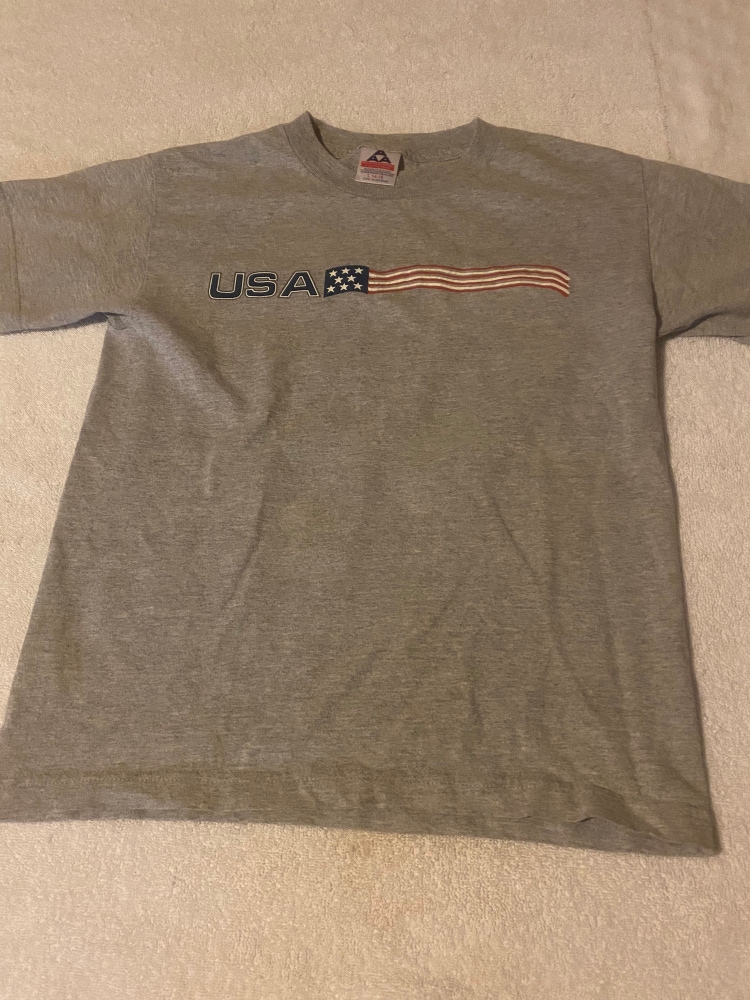 USA Patriotic Youth Large Short Sleeve Shirt
