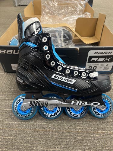 New Bauer Regular Width Size 9 RSX Inline Skates