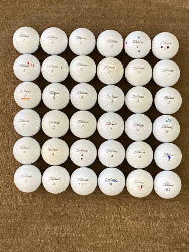 Used Titleist 36 Pack (3 Dozen) Pro V1 Balls