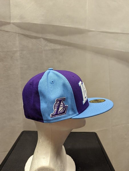 Men's Los Angeles Lakers New Era Purple/Light Blue 2021/22 City Edition  City Edition Official 59FIFTY Fitted Hat