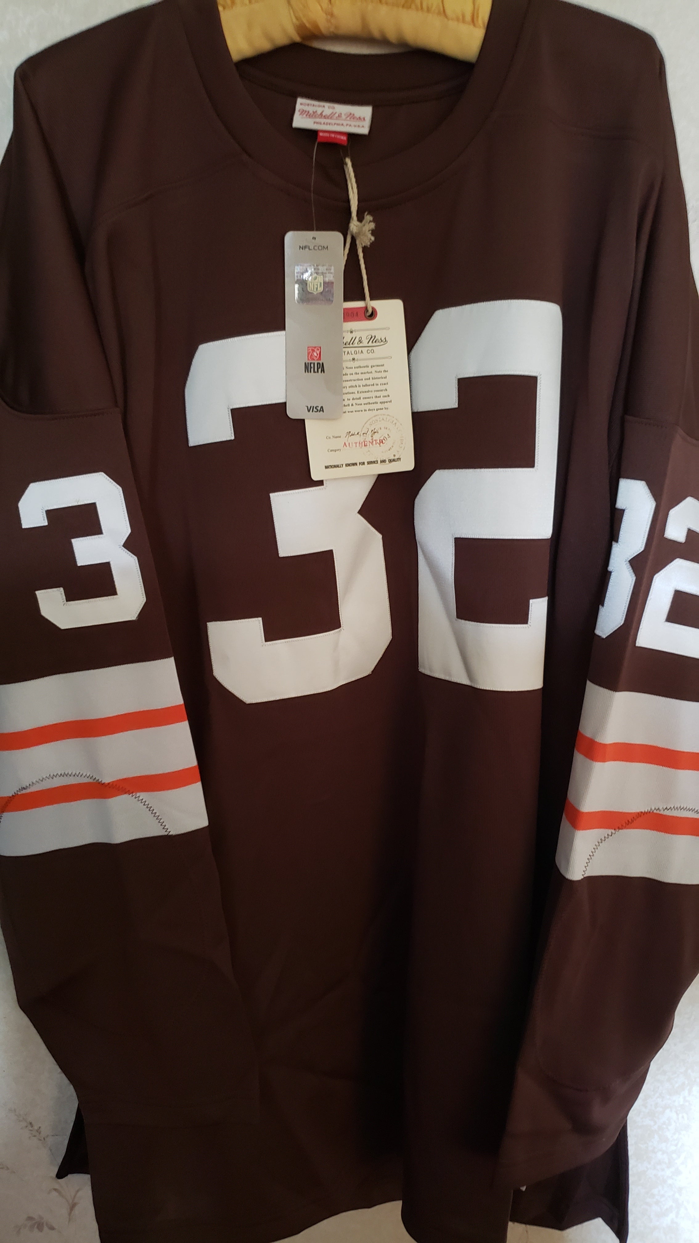 Jim Brown Mitchell and Ness Jersey  Jim brown, Mens shirts, Mitchell & ness