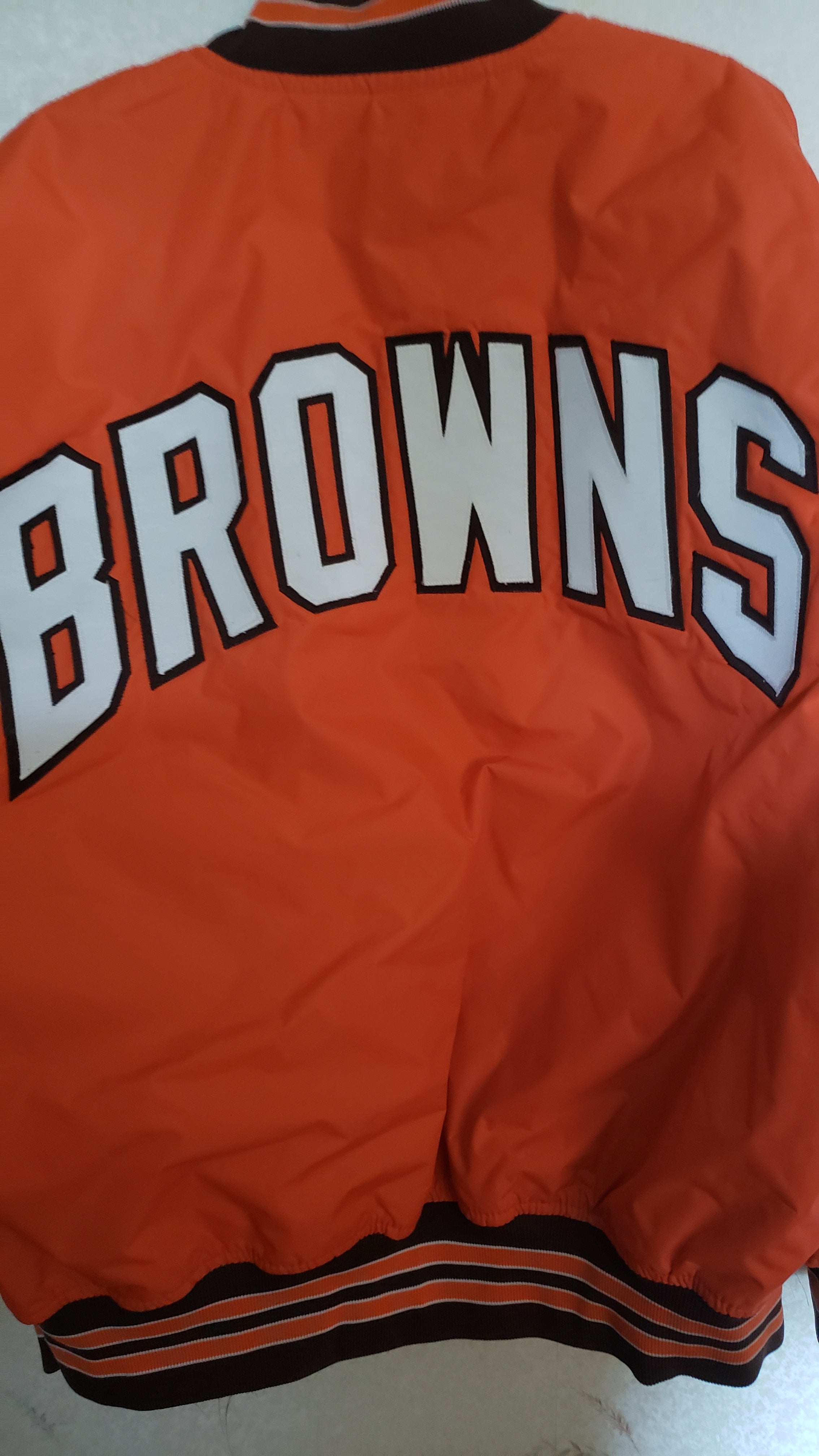 Shop 1970's Cleveland Browns Hooded Orange Sideline Jacket