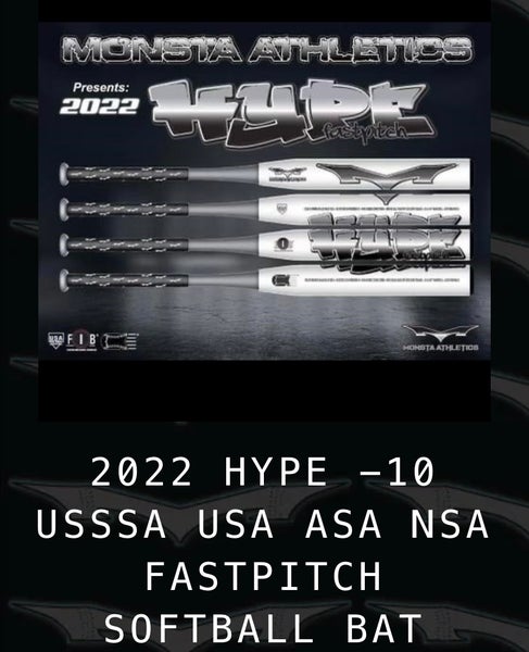 Used 2022 Monsta Composite Hype Bat (-10) 22 oz 32"