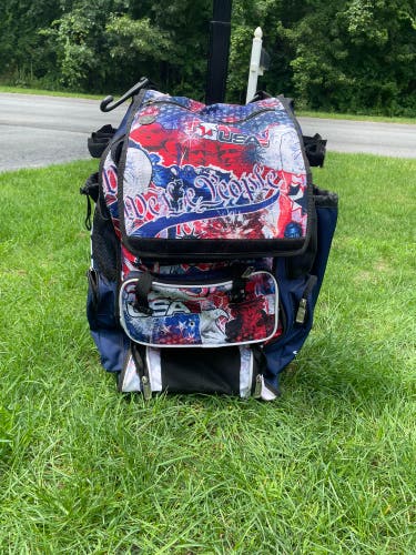 Boombah Superpack Rolling Bat Bag- USA We The People