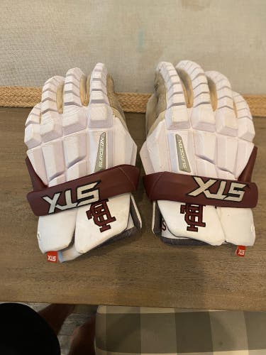 Used STX Extra Large Surgeon RZR Lacrosse Gloves