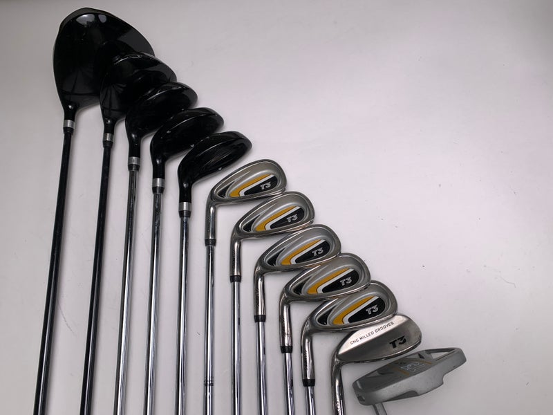 Walter Hagen T3 Club Set Driver 3W 3H-5H 6-PW+SW Putter Regular Steel Mens LH HC