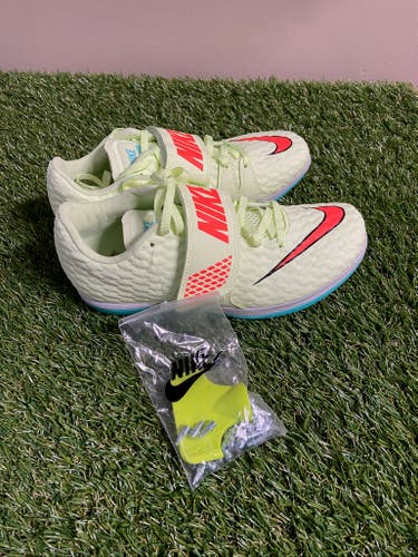 *SOLD* Nike High Jump Elite Spikes Barely Volt Track Mens 5.5 Womens 7 806561-700 NEW