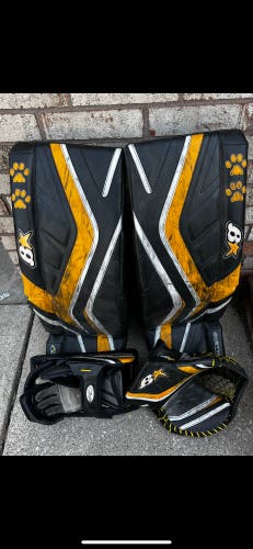 Used 34" Brian's G-Netik Pro 4 Goalie Full Set