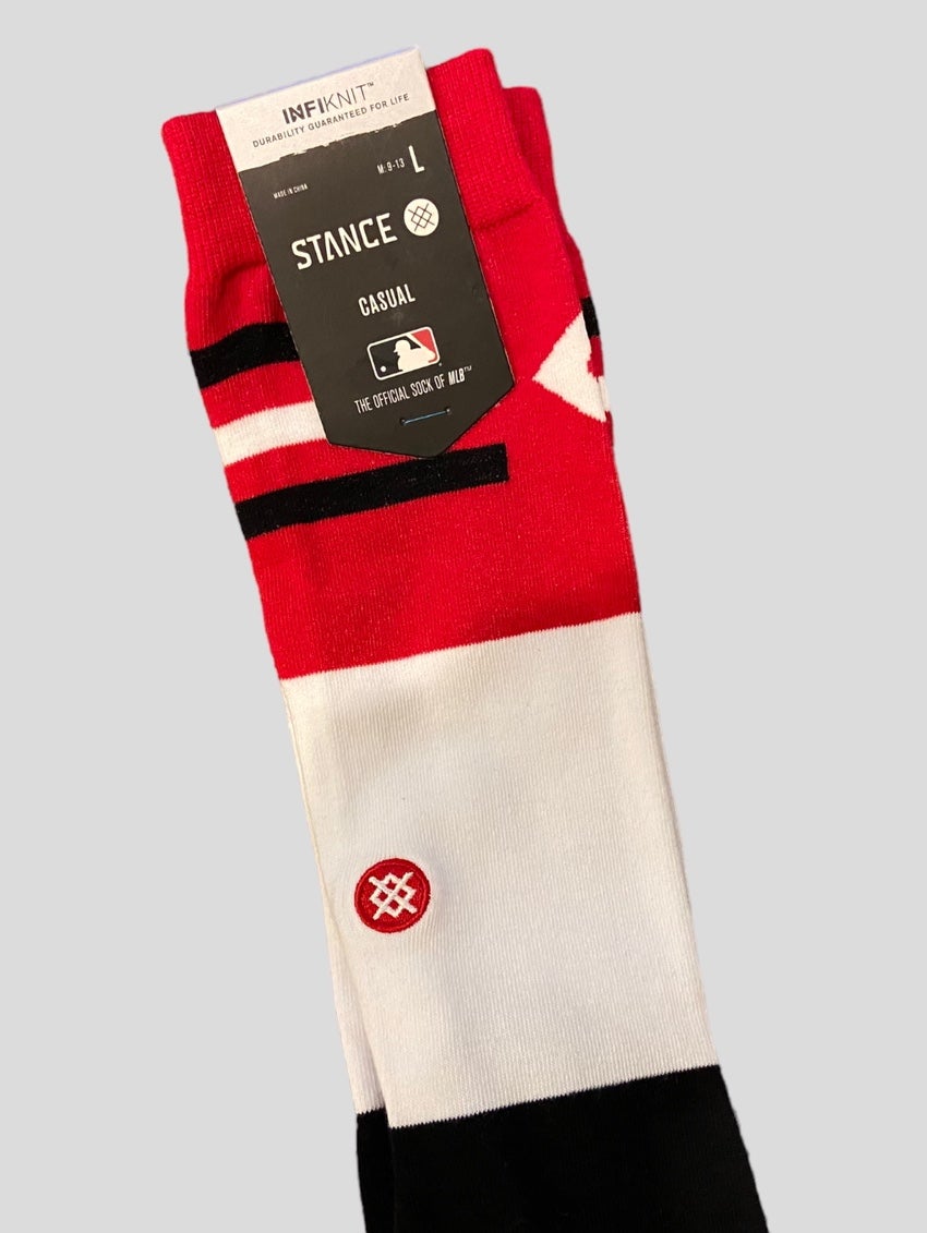 Stance Cincinnati Reds 2023 City Connect Crew Socks - Red - 1 Each