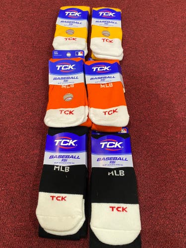 2 Pack TCK MLB Baseball socks Item#TCK2P
