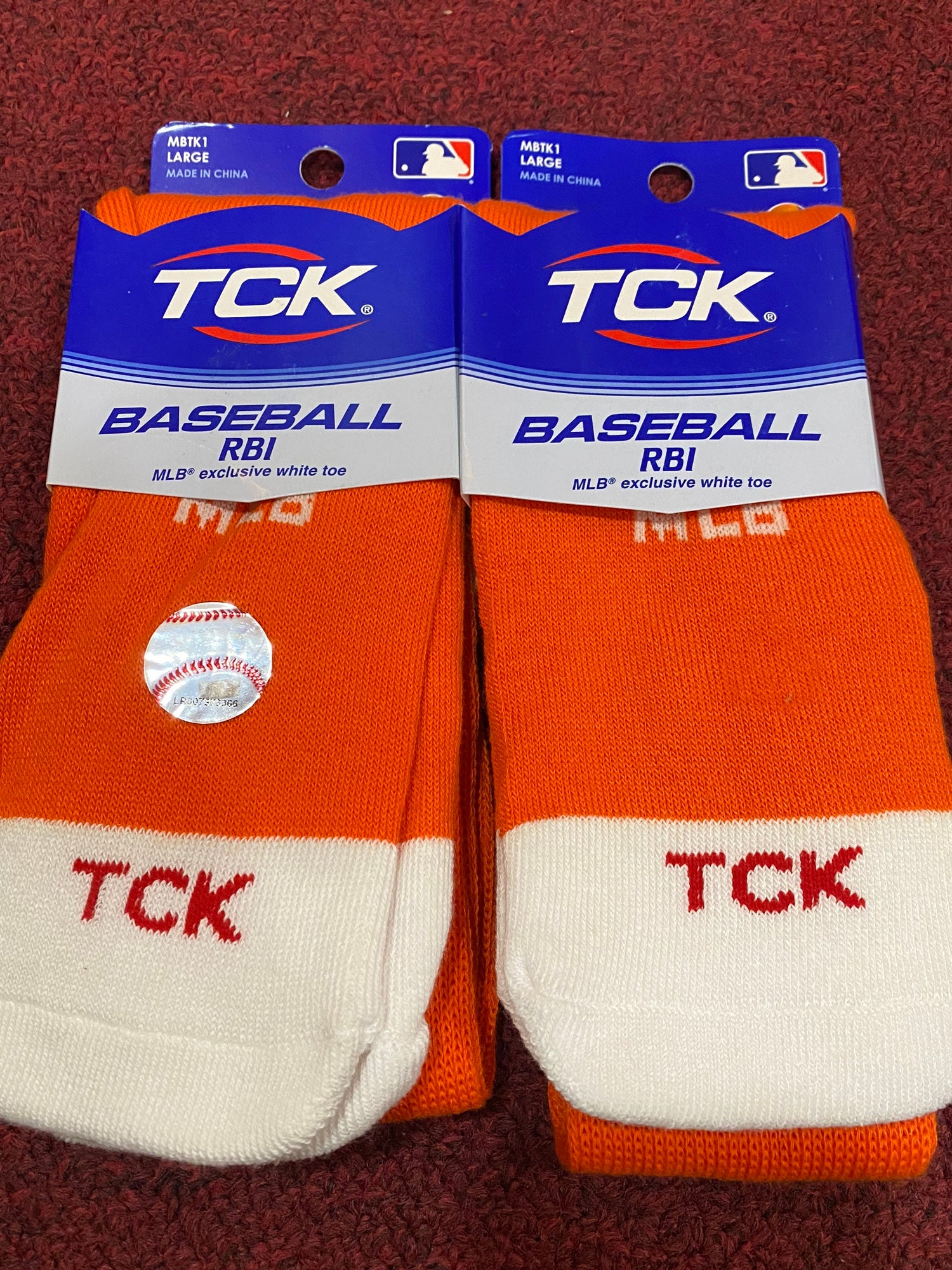 orange nike baseball socks