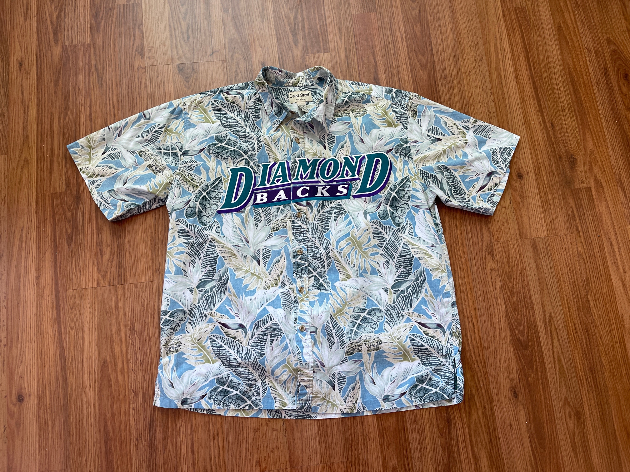 Arizona Diamondbacks MLB BASEBALL RECONSTRUCTED Size 2XL Hawaiian Jersey Shirt!
