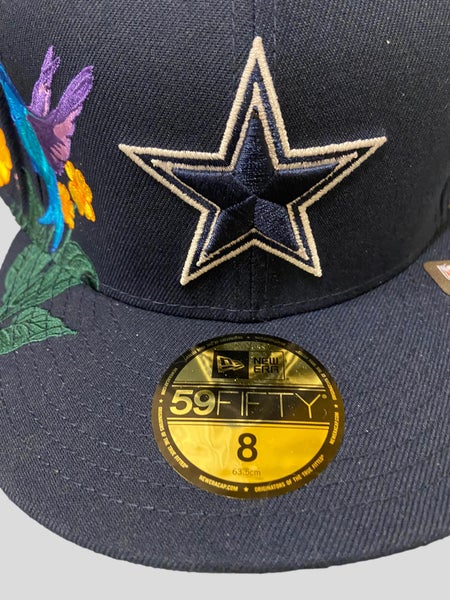 Dallas Cowboys New Era 59FIFTY Fitted Hat Cap Tonal White Black