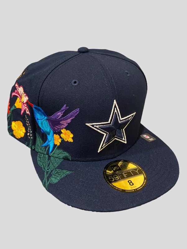 Dallas Cowboys New Era 59FIFTY Fitted Hat Cap Tonal Blue Black Star 7 3/4  Rare | SidelineSwap