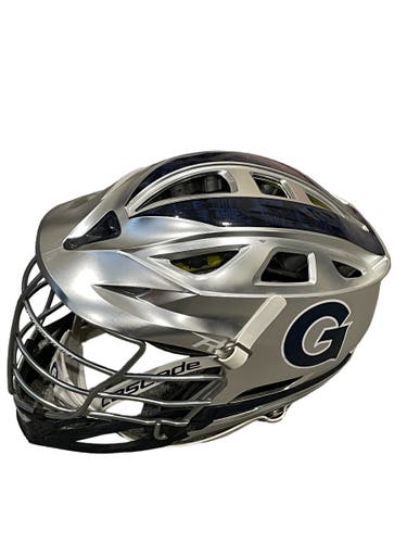 Georgetown Lacrosse Team Issued Used Player's Cascade R Helmet