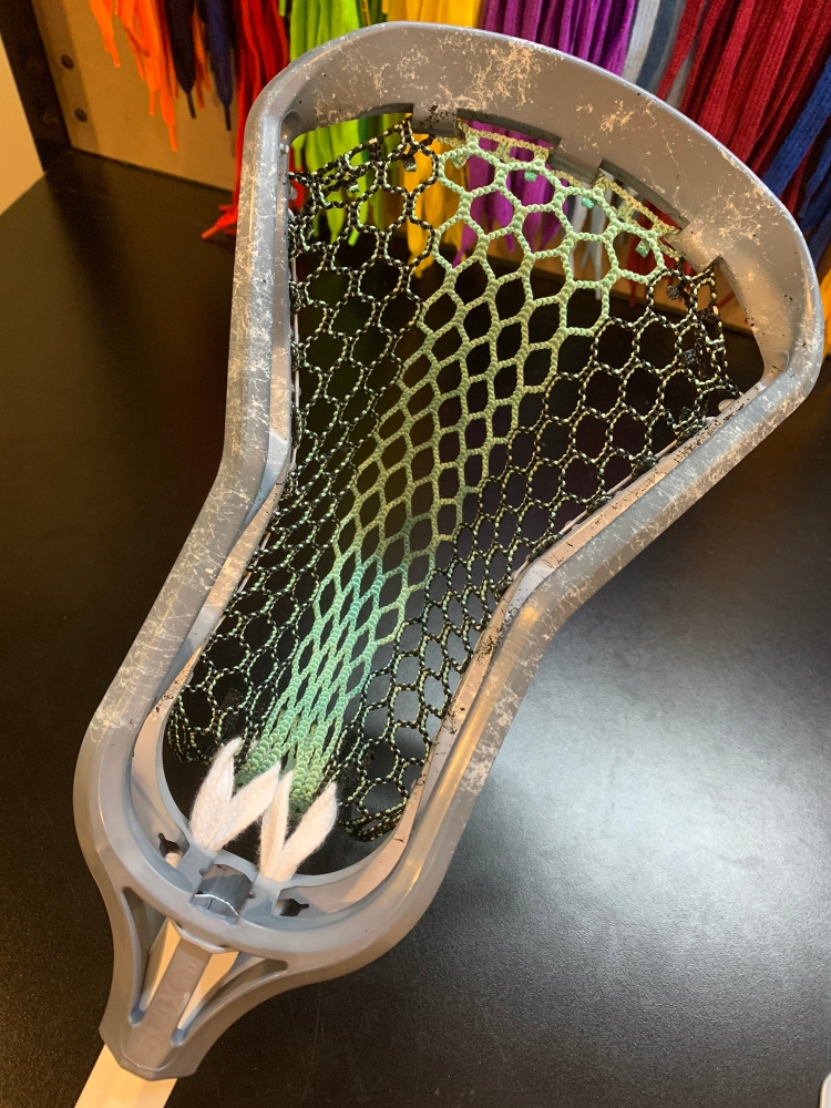 New Custom Strung And Dyed Attack & Midfield Strung 5Lax Clone Head