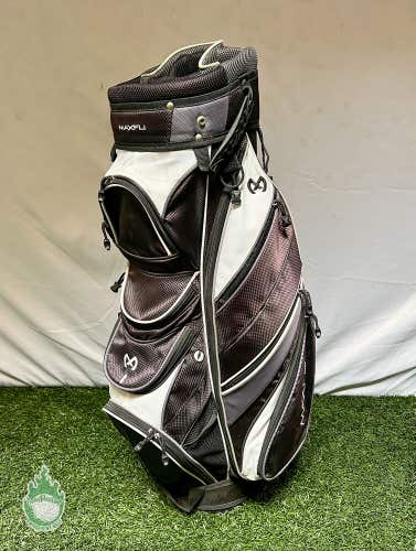 Pre-Owned Maxfli Golf Black Cart Carry Bag 13-way Divider