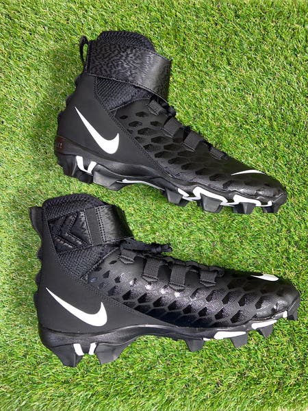 New Men\'s 10 Nike Force Savage Shark 2 Black Football Lineman Cleats AQ7722-001 SOLD* Nike Force Savage Shark 2 Football Cleats Black AQ7722  main image 3