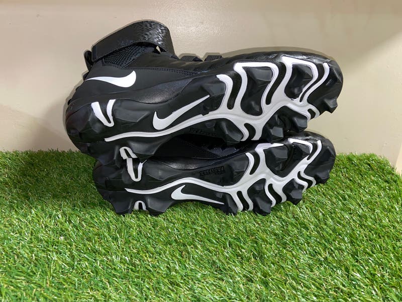 New Men\'s 10 Nike Force Savage Shark 2 Black Football Lineman Cleats AQ7722-001 SOLD* Nike Force Savage Shark 2 Football Cleats Black AQ7722  main image 4