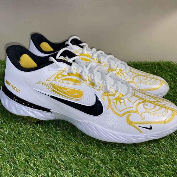 Nike Alpha Huarache Elite 3 Low PRM CV3553-101 Baseball Cleats Mens 11 NEW