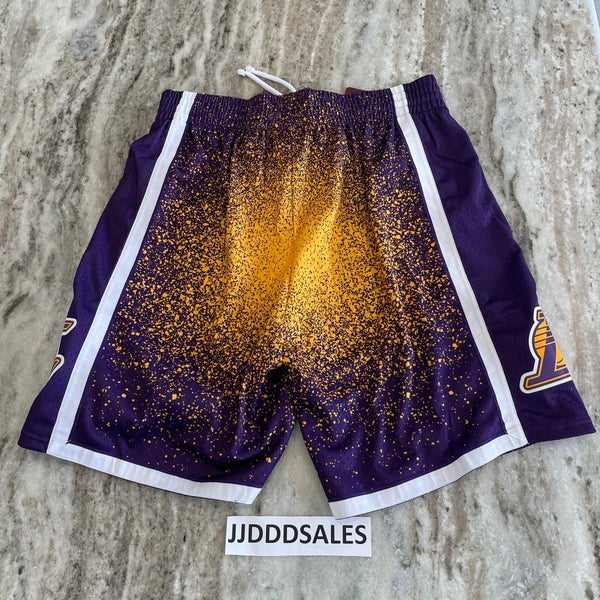 Men's Los Angeles Lakers Mitchell & Ness Gold 1996-97 Just Don Shorts