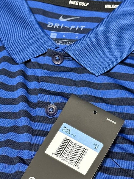 Nike Dri-FIT Victory Striped (MLB Milwaukee Brewers) Men's Polo.